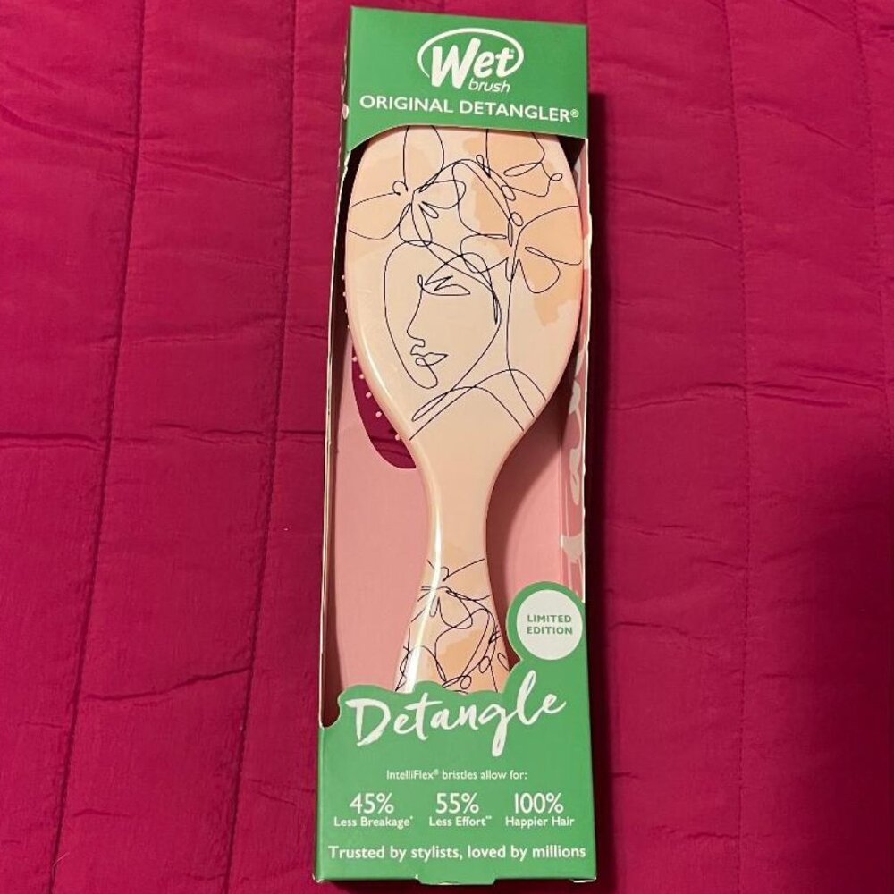 NEW WET BRUSH ORIGINAL DETANGLER ~ LIMITED EDITION ~ MODERN BOTANICAL BUTTERFLY - Picture 10 of 10
